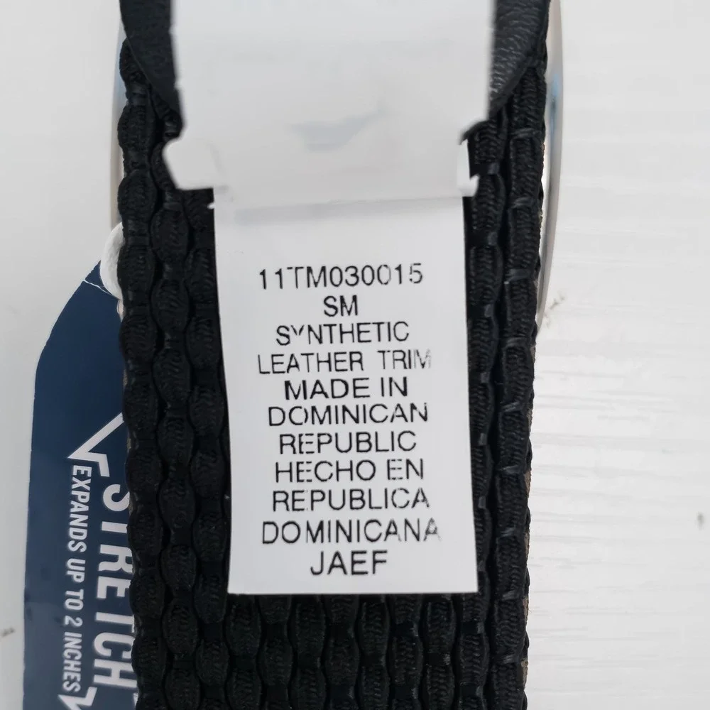 Tommy Bahama Belt Mens Olive Black‎ Reversible Braided Stretch Small 30-32